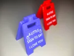 Easter Bunny A Little Sign To Say "I Love You" A Unique And Heartfelt Gift for Your Loved Ones, fits Perfectly on Any Desk or Shelf