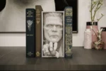 Frankenstein Book Nook Bookend, Fantasy Monster Booknook for Book Shelf Decor & Desk Decoration