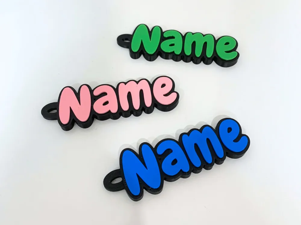 Custom Multicolour Name Keyring, Bag Tag, Kids Name Tag, Keychain, Custom Gifts, Personalized Gifts