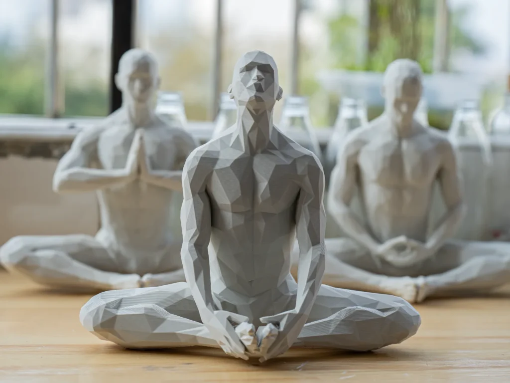 ZATOMIC Meditating Figurine01, Meditation Art Decor, Zen Spiritual Home & Desk Decor Accessories, Gift for Yoga Lover’s