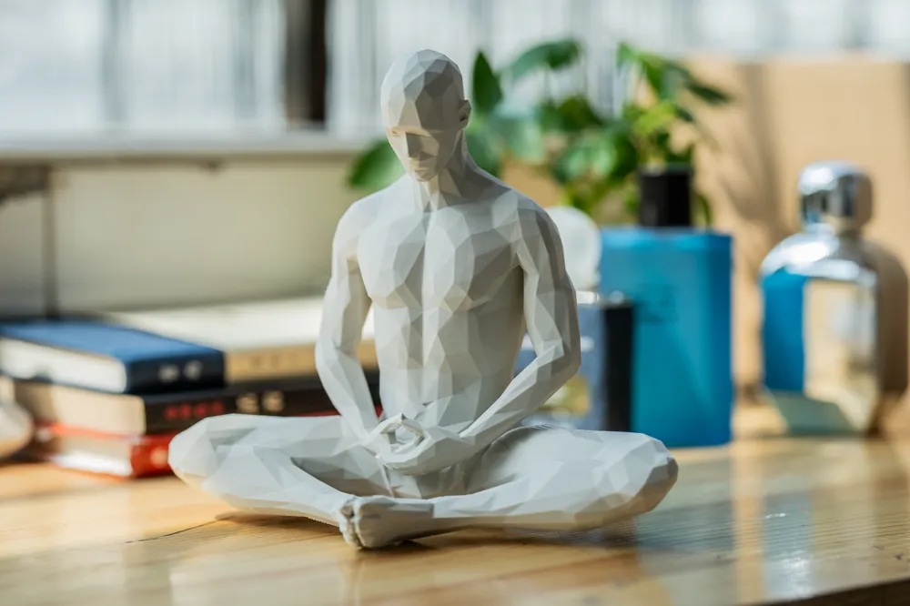 ZATOMIC Meditating Figurine05, Meditation Art Decor, Zen Spiritual Home & Desk Decor Accessories, Gift for Yoga Lover’s
