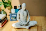 Zatomic Meditating Figurine05, Meditation Art Decor, Zen Spiritual Home & Desk Decor Accessories, Gift for Yoga Lover’s