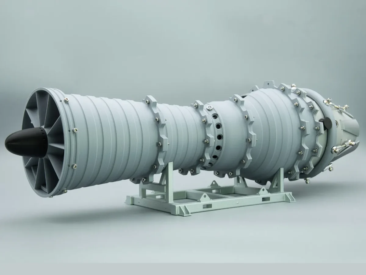 3D Printable Turbojet Engine Model, Educational Tool for Kids