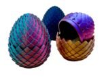 Threaded Seamless Dragon Scale Egg Container for Home & Office Decor, Kids Gifts Toys