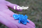 Mini Articulated Multicolor Crystal Dragon - Perfect Desktop Toy or Fidget Item (Pack of 4)