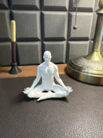 Meditating Figurine06, Meditation Art Decor, Zen Spiritual Home & ZATOMIC Desk Decor Accessories, Gift for Yoga Lover’s