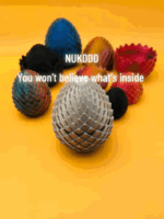 Threaded Seamless Dragon Scale Egg Container for Home & Office Decor, Kids Gifts Toys