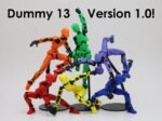 Dummy 13 Articulated Action Figure Toy, Artist Dummy Mannequin, Stop Motion Puppet, Fidget Toy, Stress Relief, Gifts for Kids