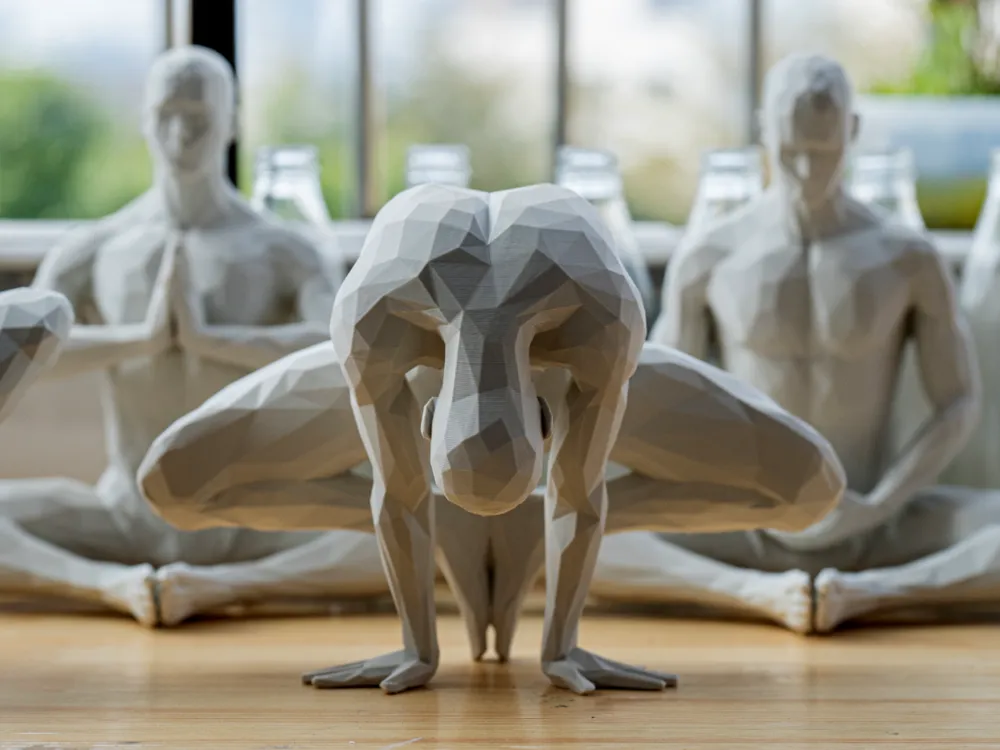 Zatomic Meditating Figurine04, Meditation Art Decor, Zen Spiritual Home & Desk Decor Accessories, Gift for Yoga Lover’s