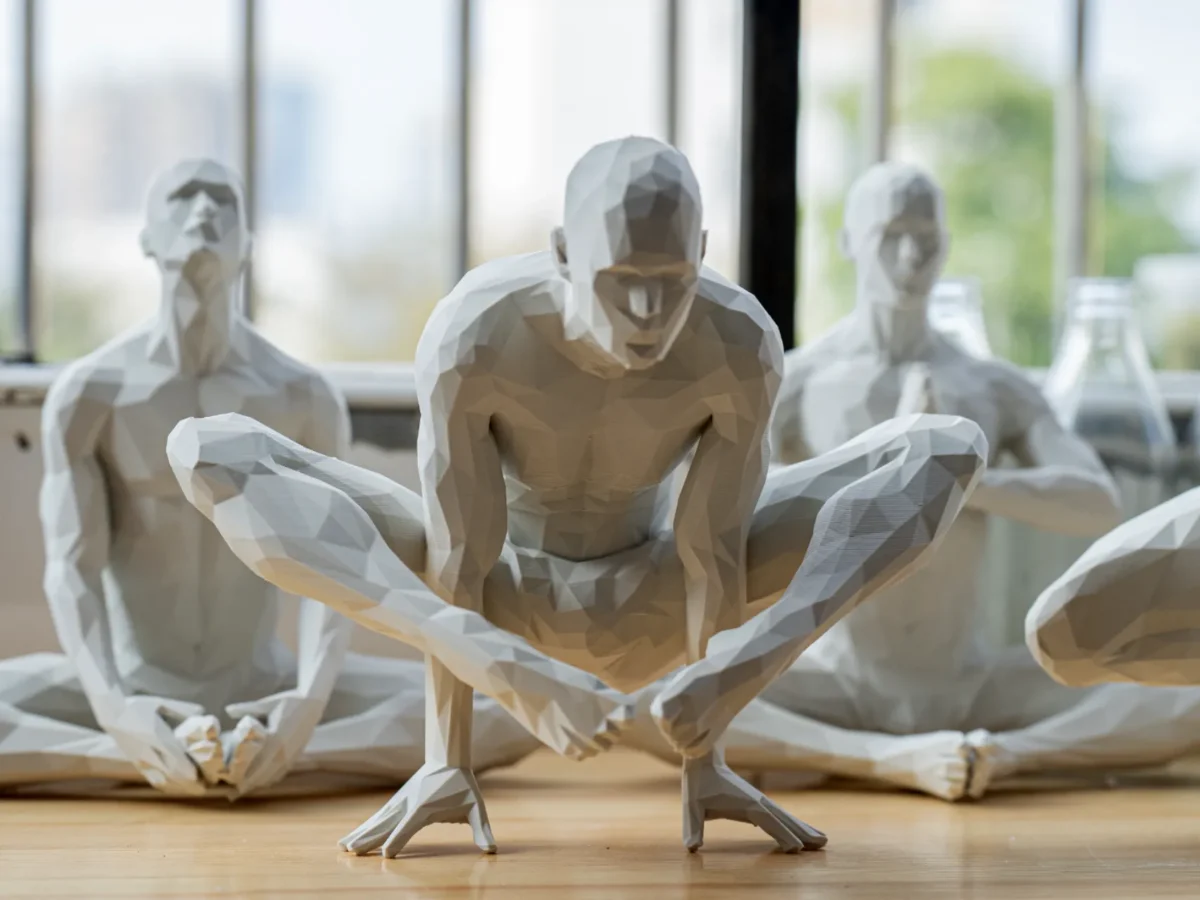Zatomic Meditating Figurine03, Meditation Art Decor, Zen Spiritual Home & Desk Decor Accessories, Gift for Yoga Lover’s