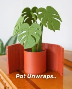 Leafix Monstera Coaster Set With Magnetic Leaves & Pot - Image 2