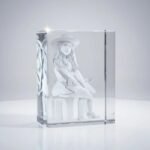 3D Engraved Crystal Keepsake with Custom Photo