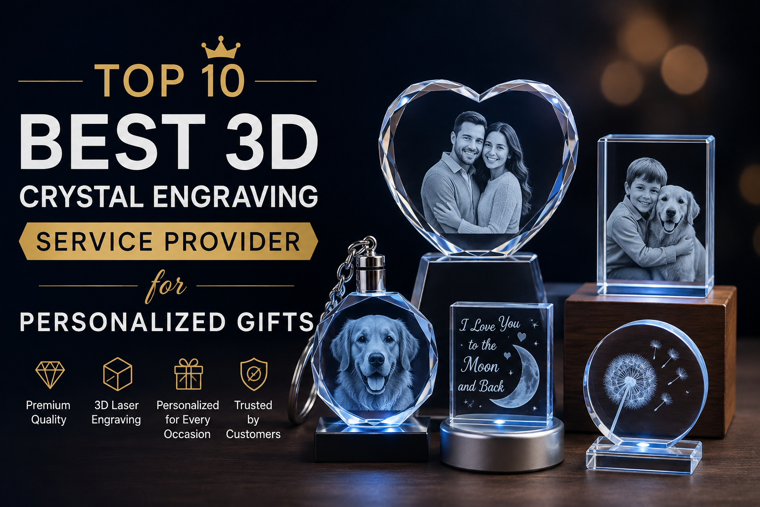 Top 10 Best 3D Crystal Engraving Service Provider for Personalized Gifts