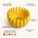 Banana Bowl Fruit and Vegetable Storage Container
