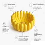 Banana Bowl Fruit and Vegetable Storage Container on a kitchen counter