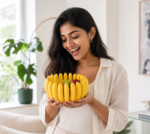 Banana Bowl Fruit and Vegetable Storage Container with open storage design