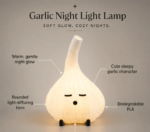 Garlic Night Light Lamp - Cute Cozy Glow (14cmx10cm) - Image 9