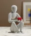 NOBody Love's Embrace Minimalist Sculpture in White