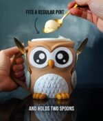 Owl Ice Cream Pint Holder side view
