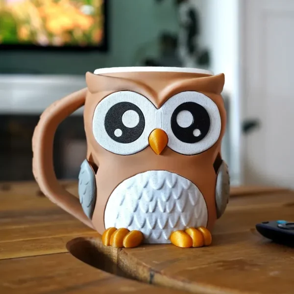 Owl Ice Cream Pint Holder with Spoon Slots