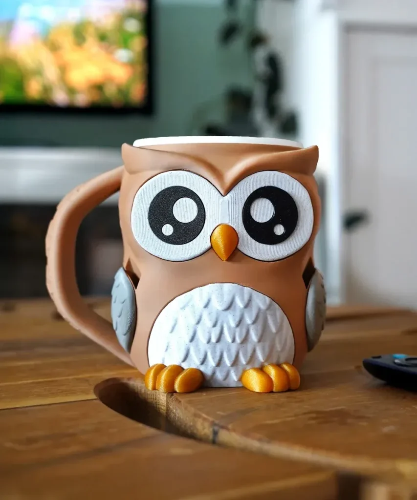 Owl Ice Cream Pint Holder with Spoon Slots