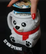 Polar Bear Ice Cream Pint Holder with rear snack drawer