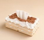 Tiramisu Tissue Box Holder displayed on a table
